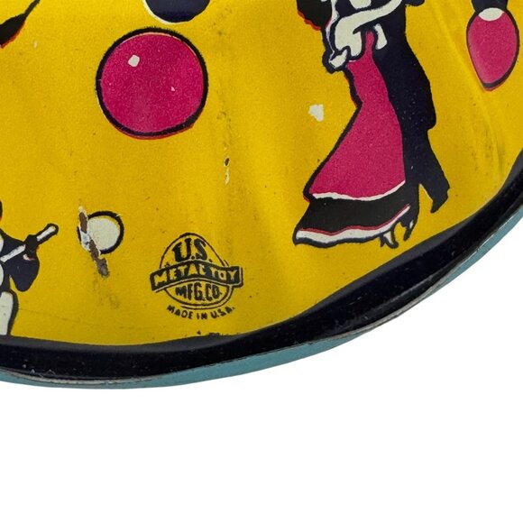 Lot of 8 Tin Litho New Years Party Toy Noisemakers US Metal Mfg Co Vintage 1950s - Picture 5 of 11